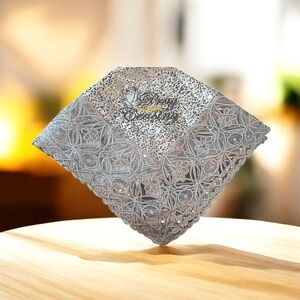 Elegant Silver Sequin Scarf